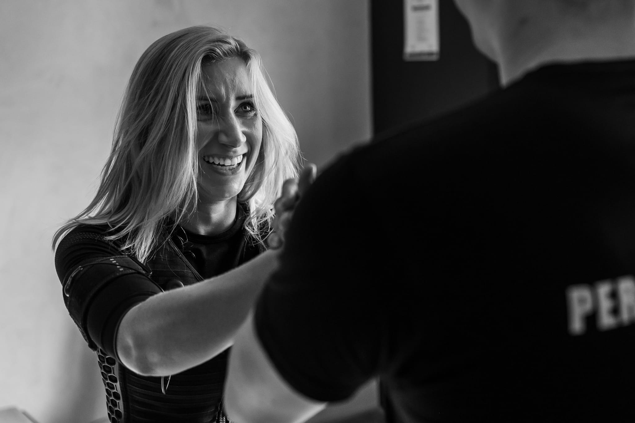 Trenerka Healthy Moment podczas pracy z klientką